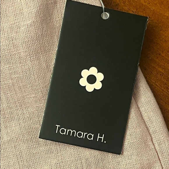 Tamara H. Linen Camisole Top - LARGE Dusty Rose - Picture 8 of 9